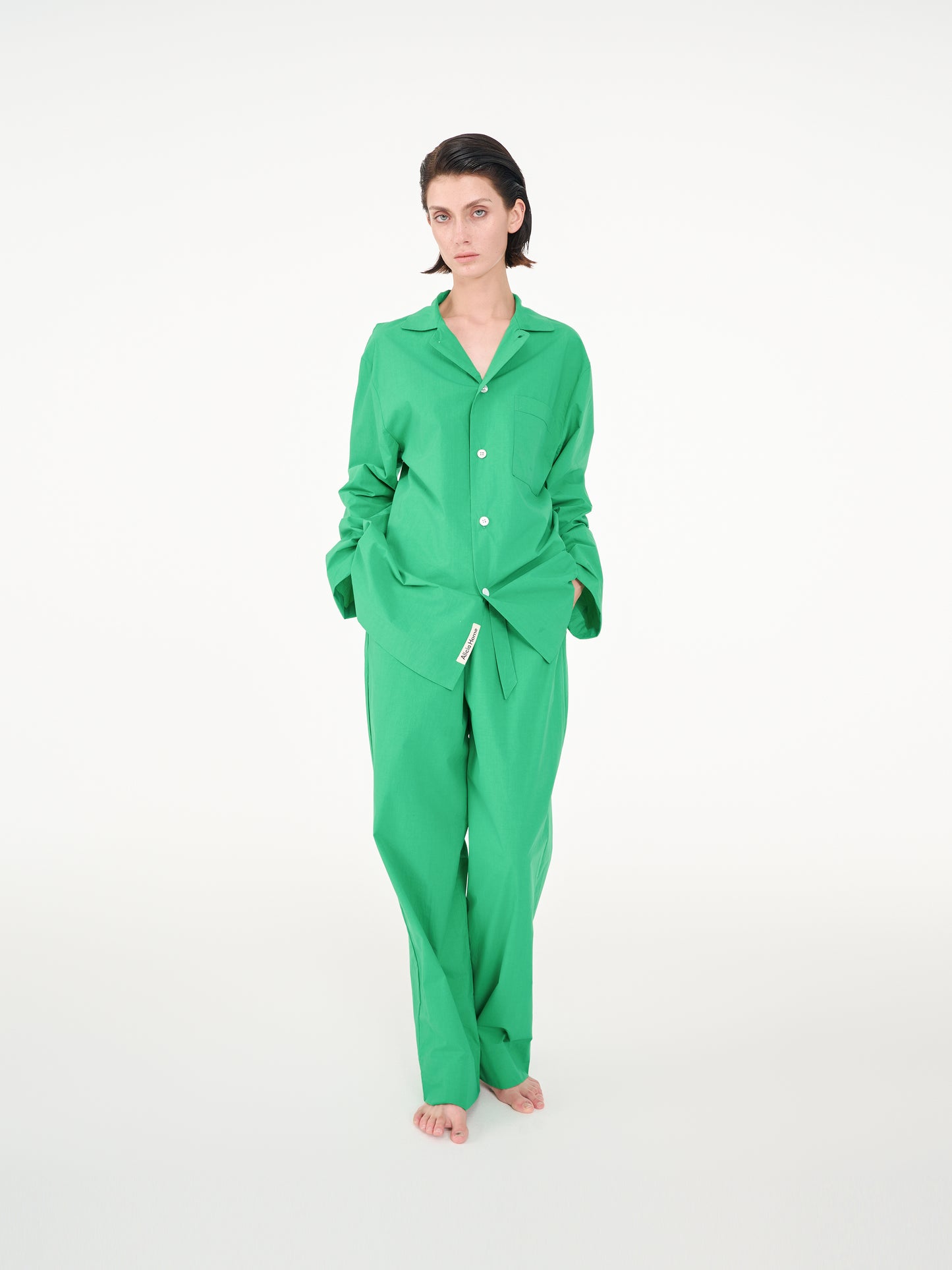 Poplin long-sleeved loungewear
