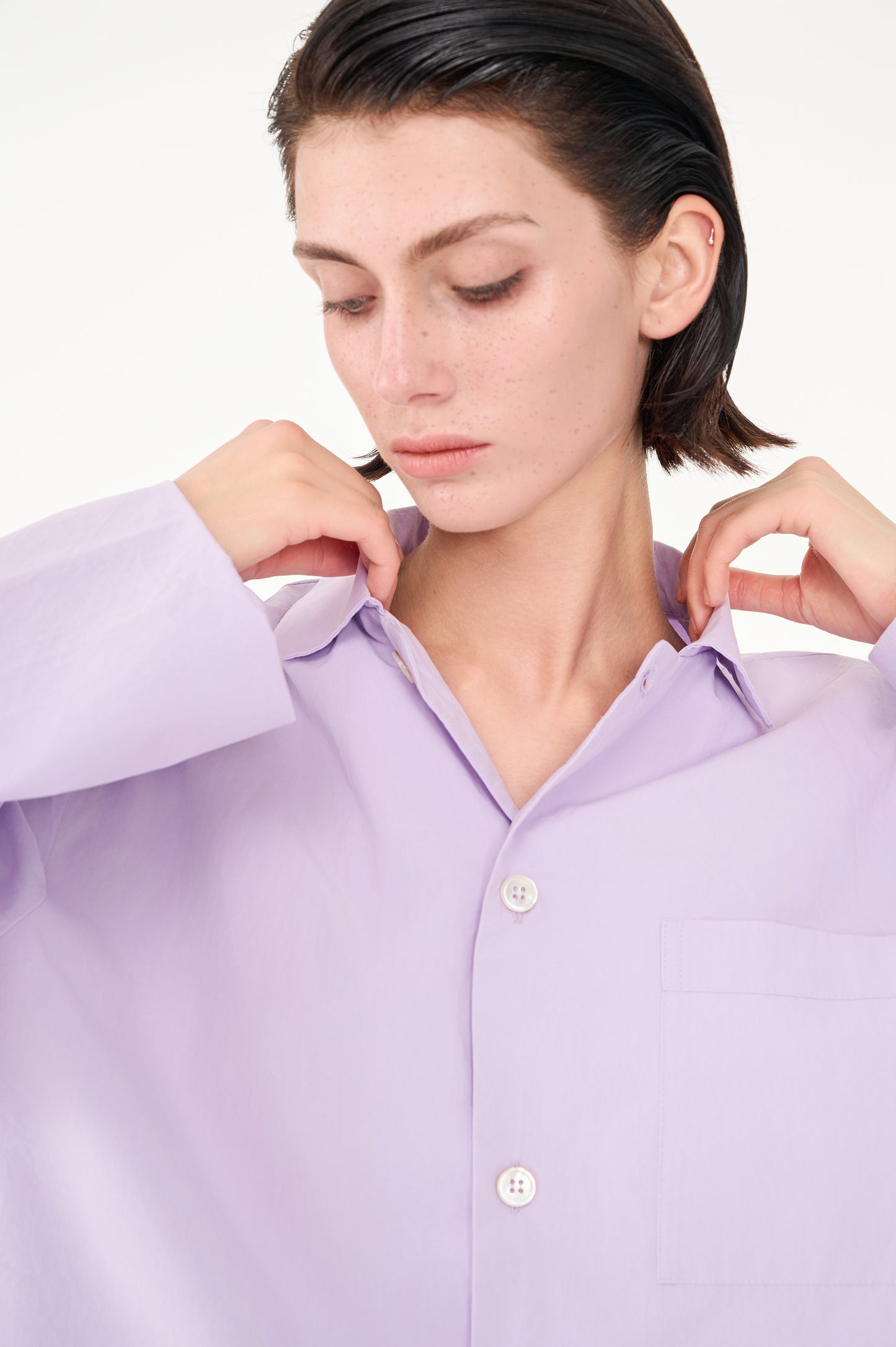 Poplin long-sleeved loungewear