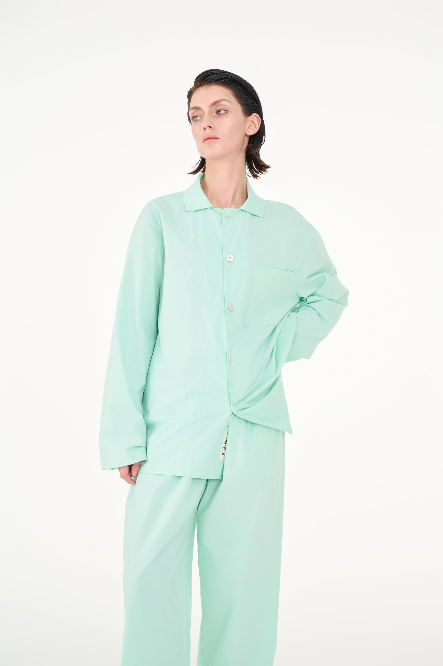 Poplin long-sleeved loungewear