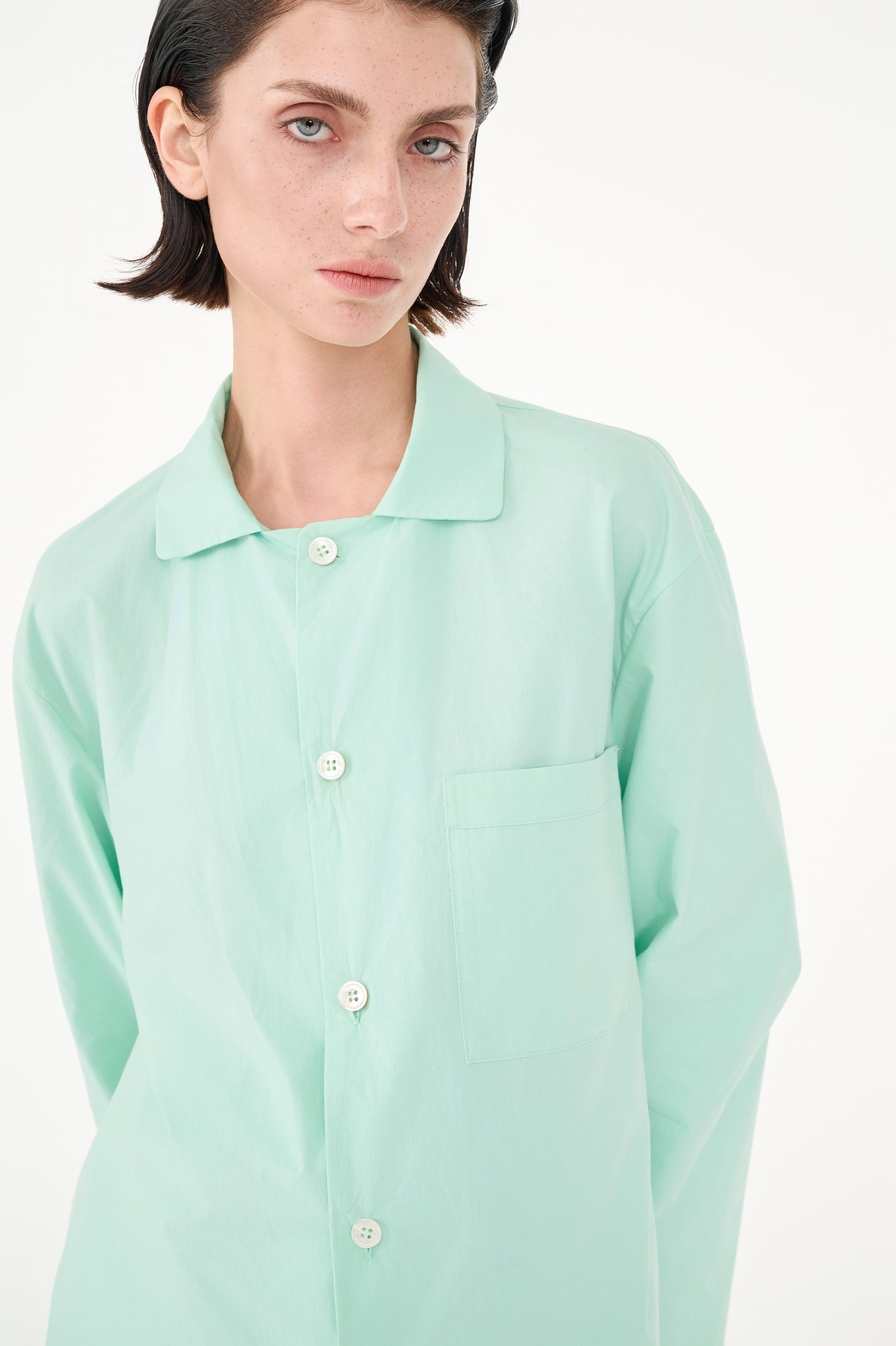 Poplin long-sleeved loungewear