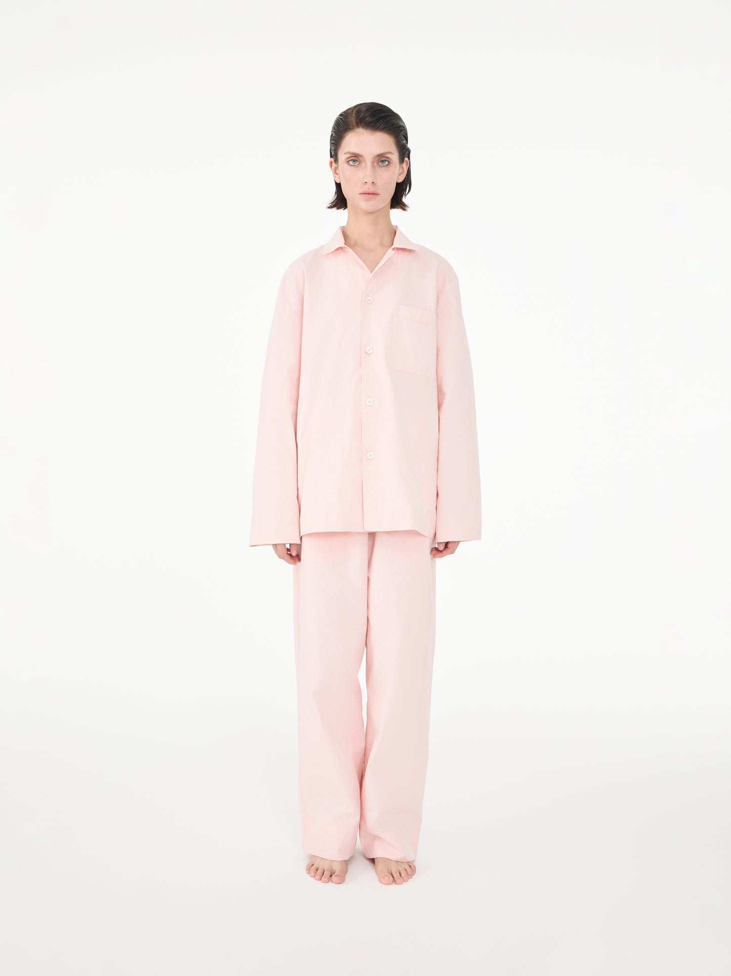 Poplin long-sleeved loungewear