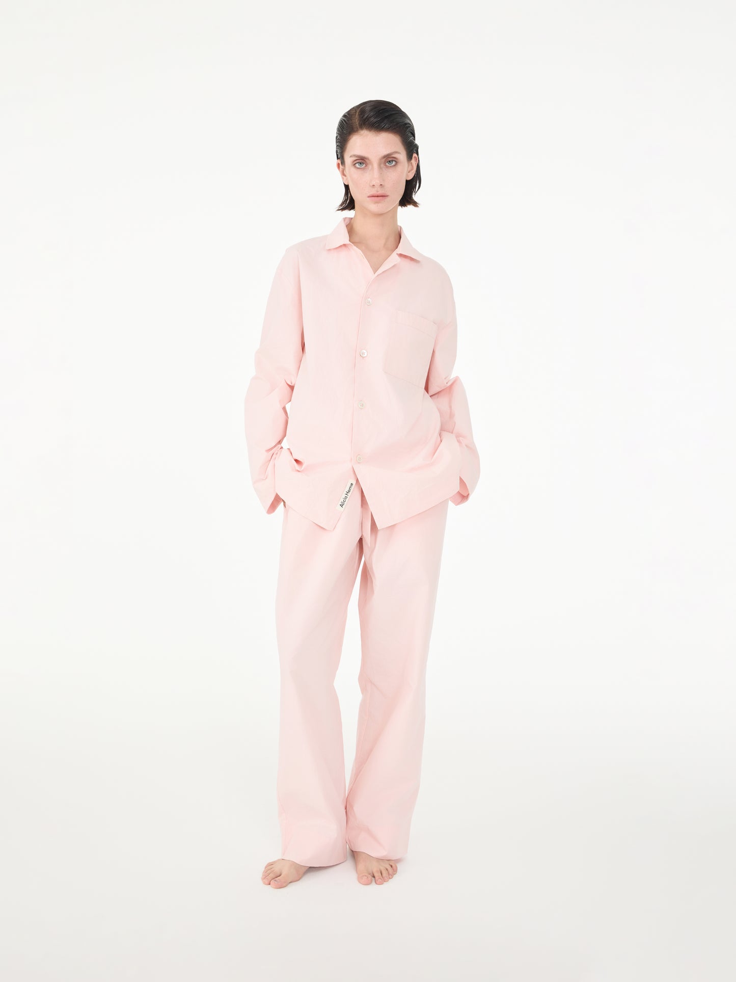 Poplin long-sleeved loungewear