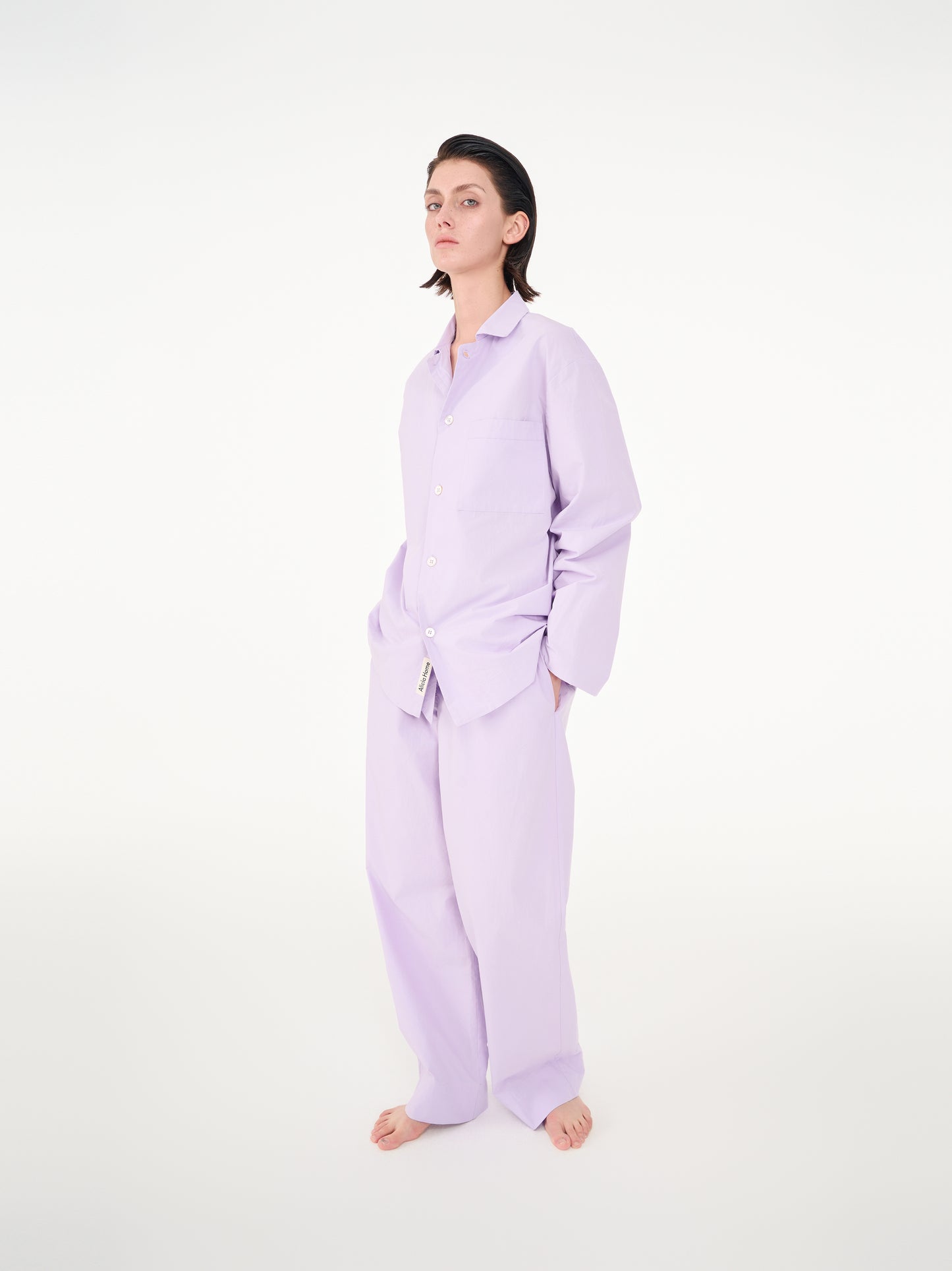 Poplin long-sleeved loungewear