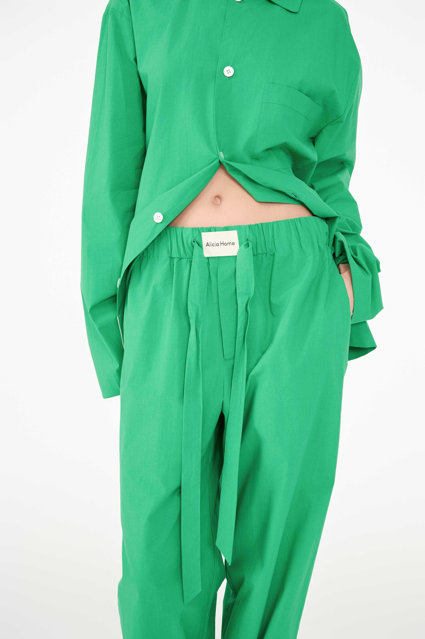 Poplin long-sleeved loungewear