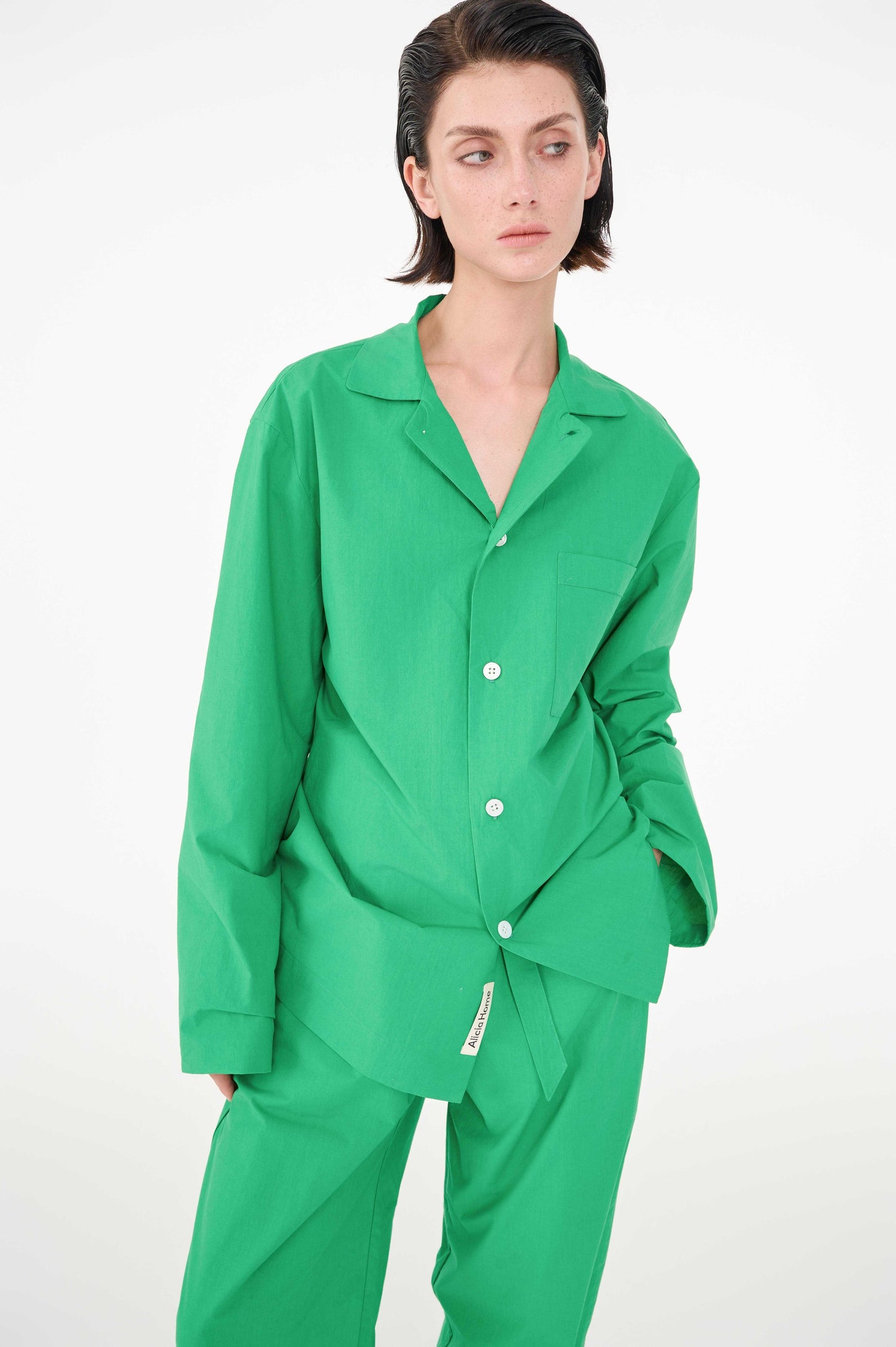 Poplin long-sleeved loungewear