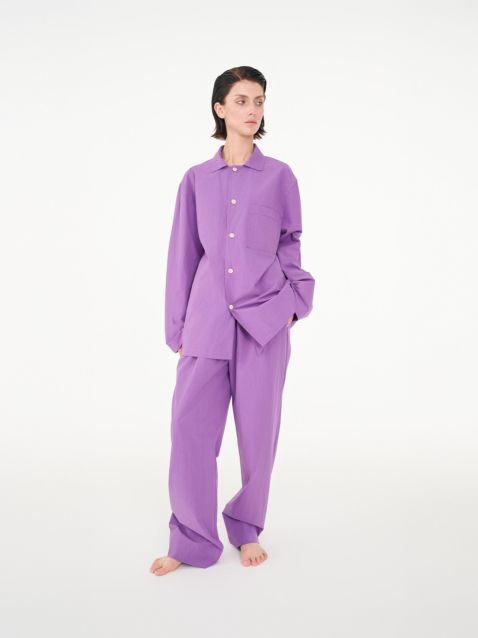 Poplin long-sleeved loungewear