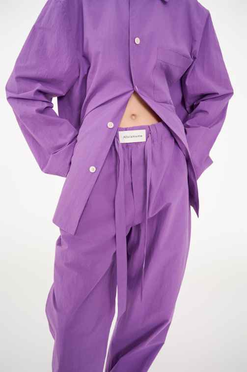 Poplin long-sleeved loungewear