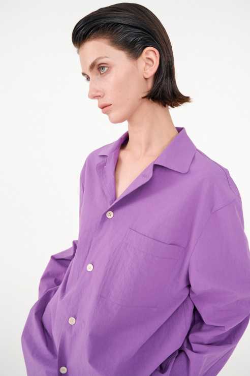 Poplin long-sleeved loungewear
