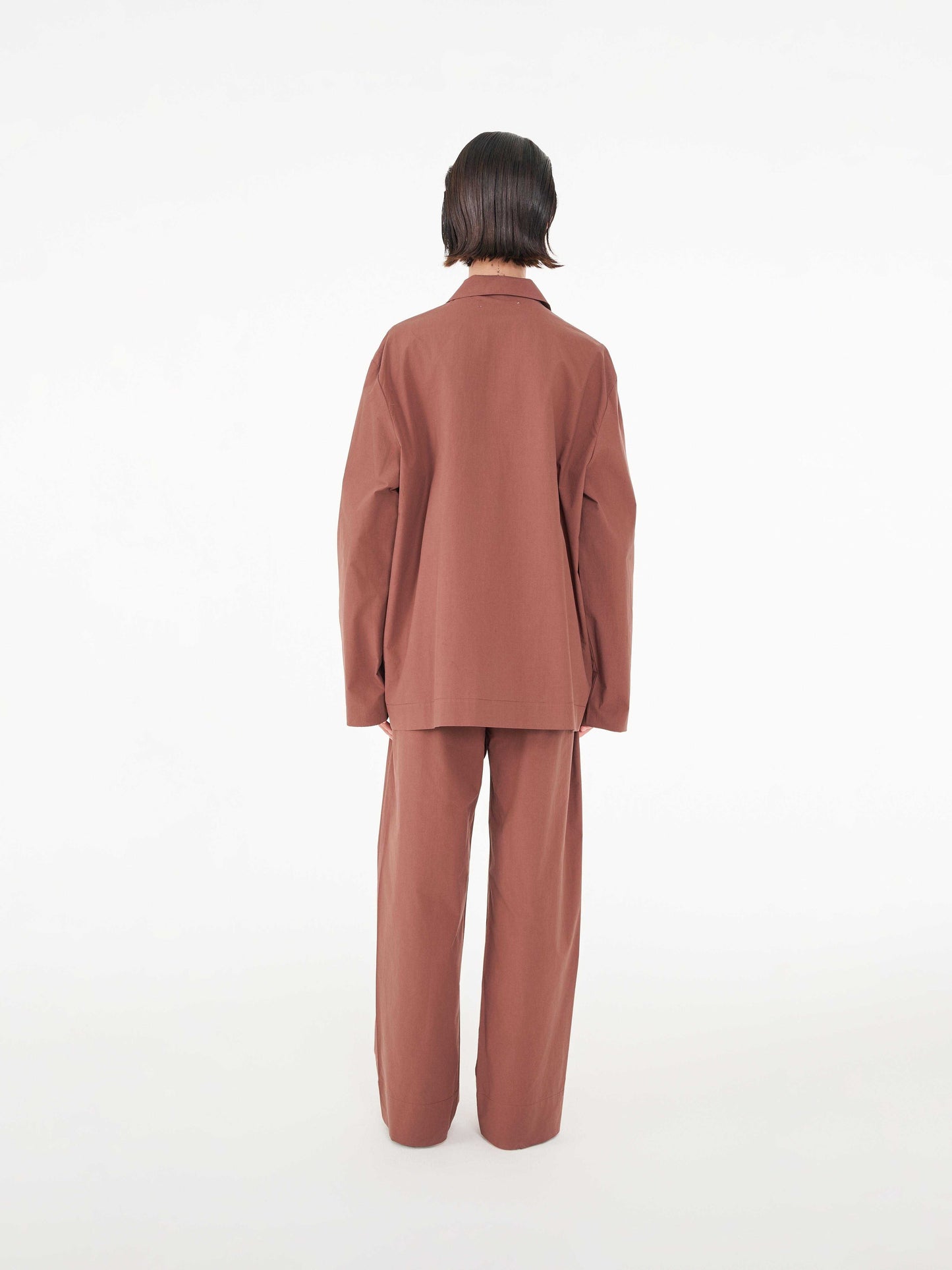 Poplin long-sleeved loungewear