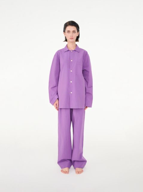 Poplin long-sleeved loungewear