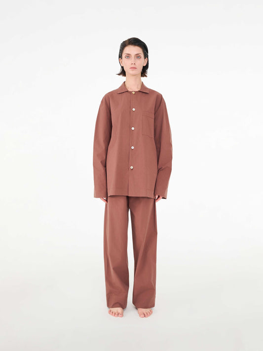 Poplin long-sleeved loungewear